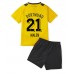 Billige Borussia Dortmund Donyell Malen #21 Hjemmetrøye Barn 2022-23 Kortermet (+ korte bukser)